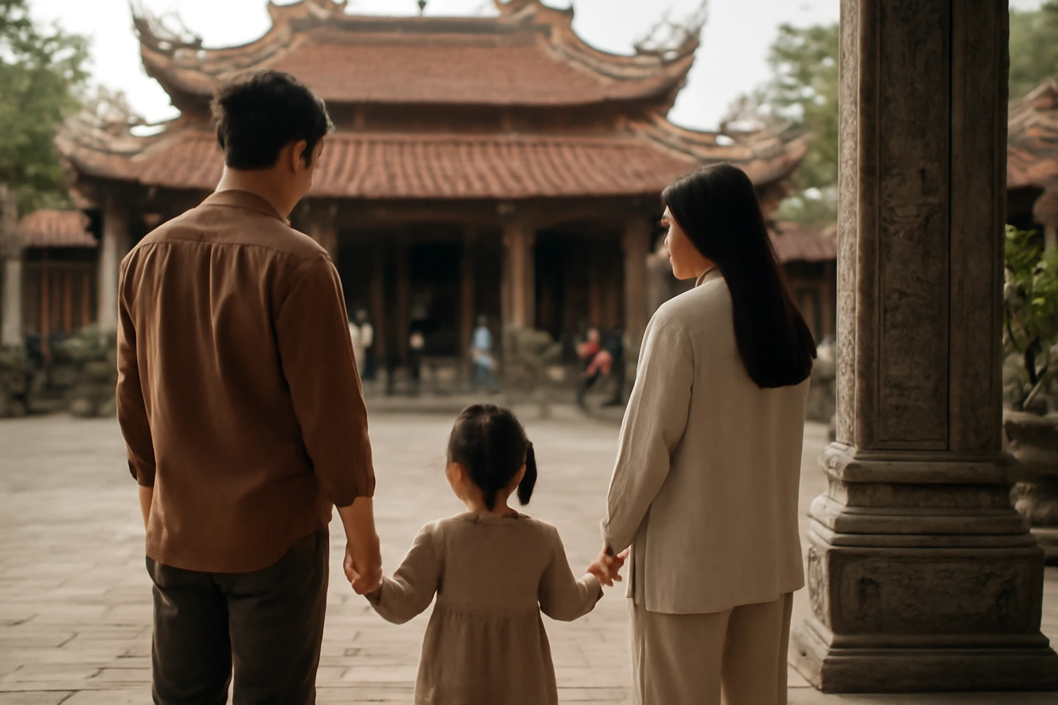 Cho trẻ nhỏ đi lễ, đi giỗ: an toàn trước, rồi mới tới chuyện tham gia